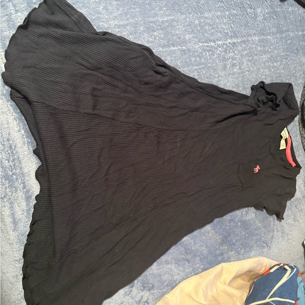 Dark blue Abercrombie kids dress with pink!